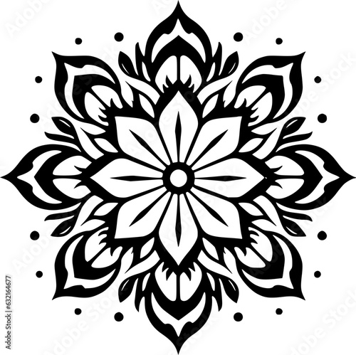 Mandala | Black and White Vector illustration