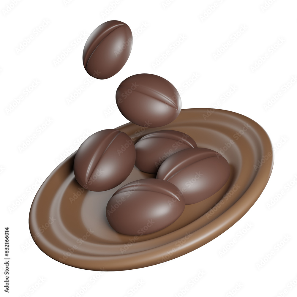 Coffee Shop 3D Icon Coffee Shop 3D Icon