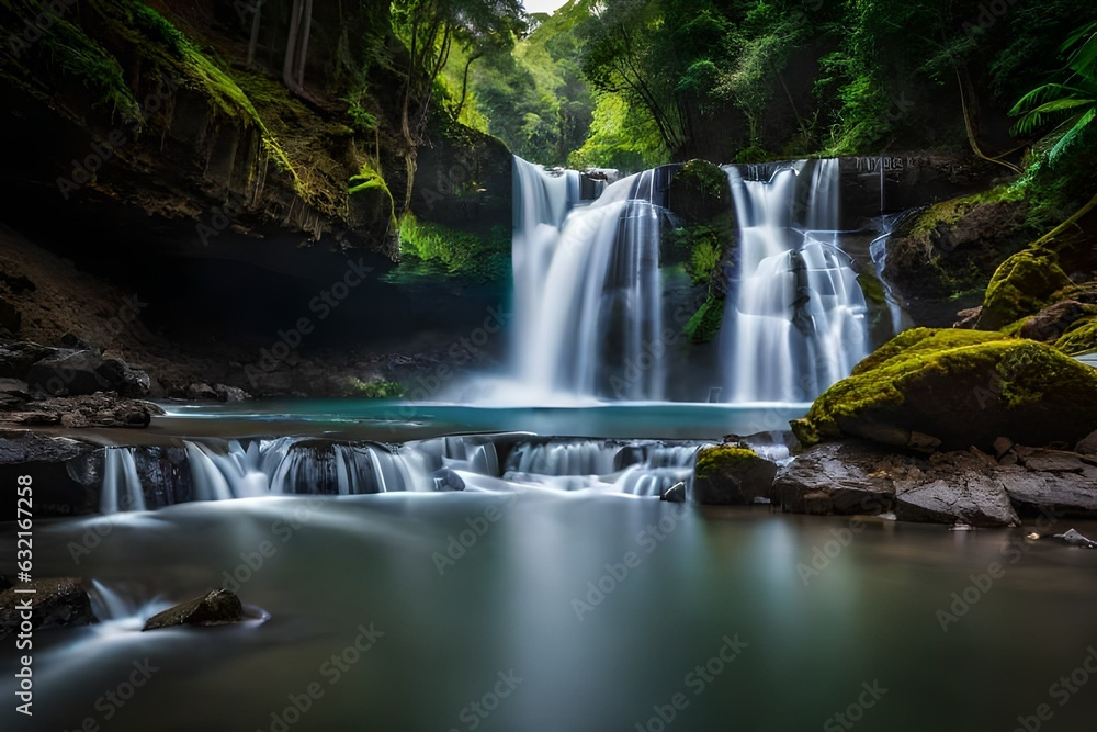 Fototapeta premium waterfall in the forest
