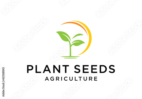 Free Download Organic plant seed logo design template - GFXLoad