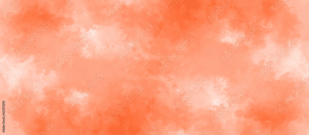 Fototapeta premium abstract watercolor background .watercolor background with orange color. Fantasy light red, orange shades watercolor background. subtle watercolor pink yellow gradient illustration.