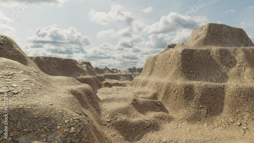 Moscow, Russia - March 05 2023: Landscape, Canyon, CG