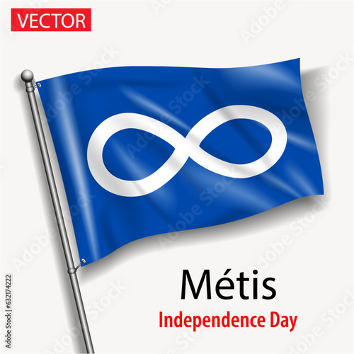 Metis flag national independence day vector flags in America 