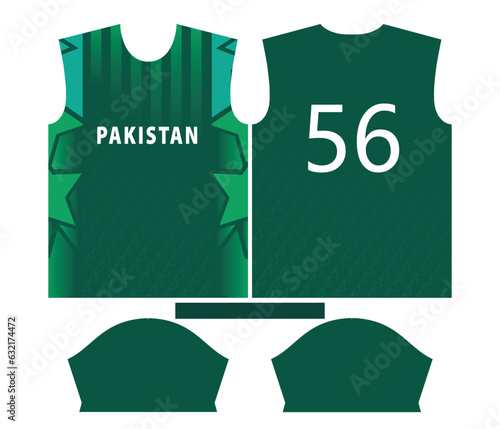 Pakistan cricket team sports kid design or pakistan cricket jersey design