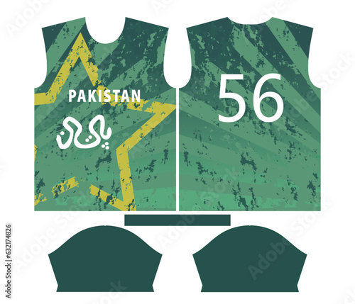 Pakistan cricket team sports kid design or pakistan cricket jersey design