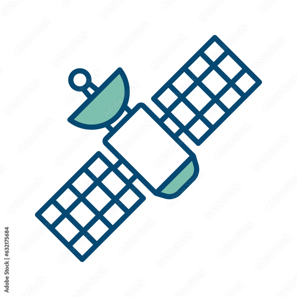 satellite icon vector design template in white background satellite icon vector design template in white background