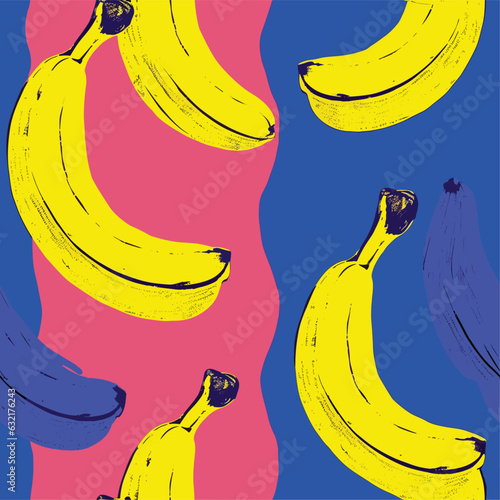Seamless Colorful Banana Pattern.

Seamless pattern of Bananas in colorful style. Add color to your digital project with our pattern!