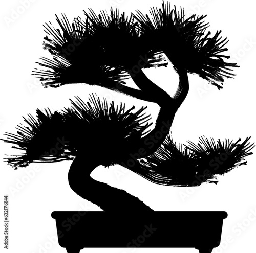 盆栽シルエット