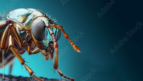 closeup of fly, ai generated, ai generated