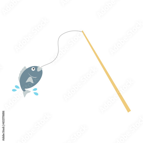 釣り上げられた魚