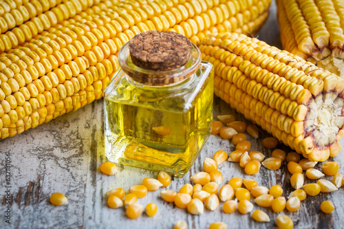 Corn essential oil bottle, ...