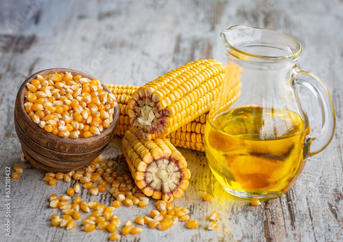 Corn essential oil bottle, ...