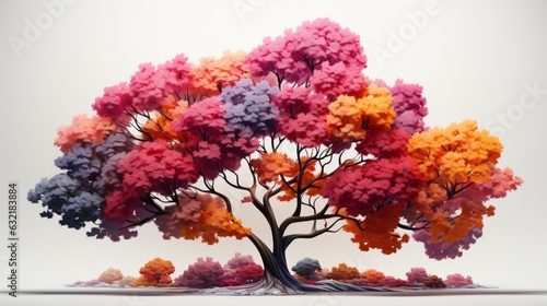 Colorful tree background.
