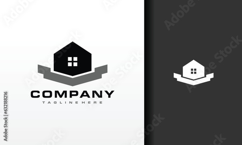simple home presents logo
