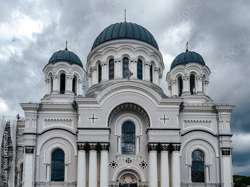 Kaunas, Lithuania - 07 26 2023: Church of St. Michael the Archangel in the center of Kaunas photo