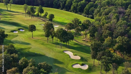 Aerial video of a Golf Course
