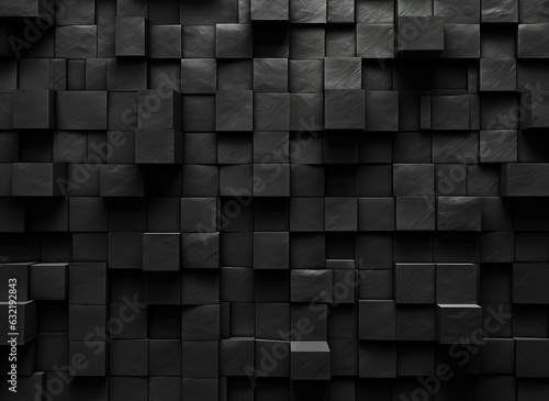 The black wall surface uses a lot of bricks