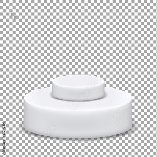 3d white display podium gray minimal product