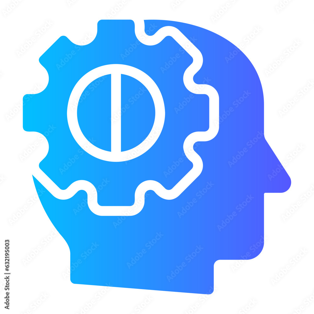 analytical thinking gradient icon analytical thinking gradient icon
