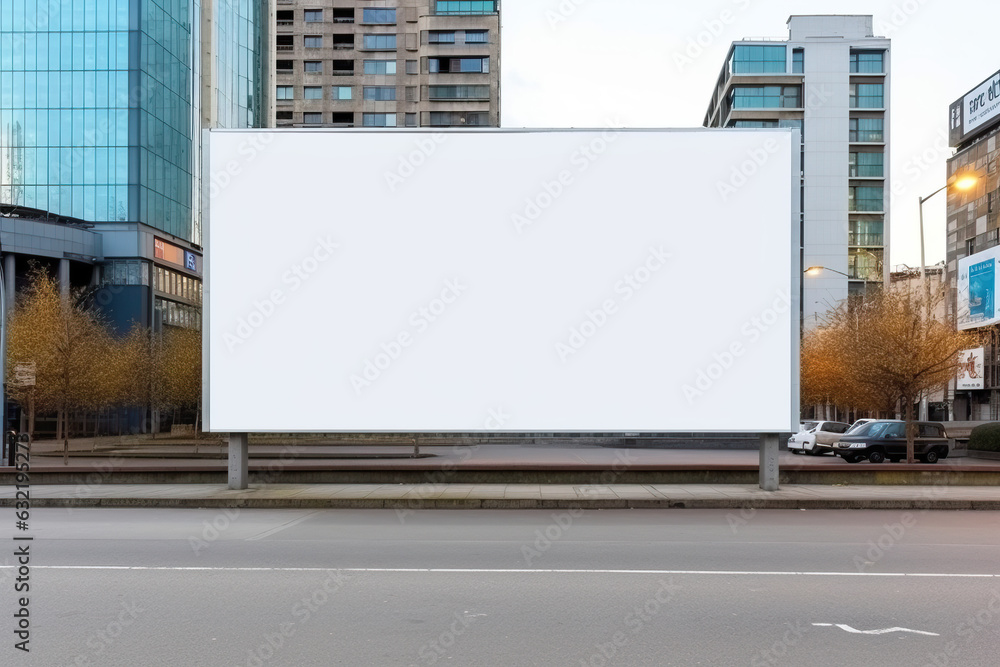 Blank Billboard in City Blank Billboard in City