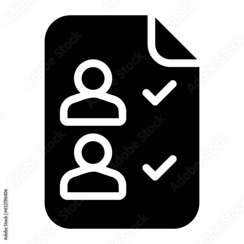 list glyph icon