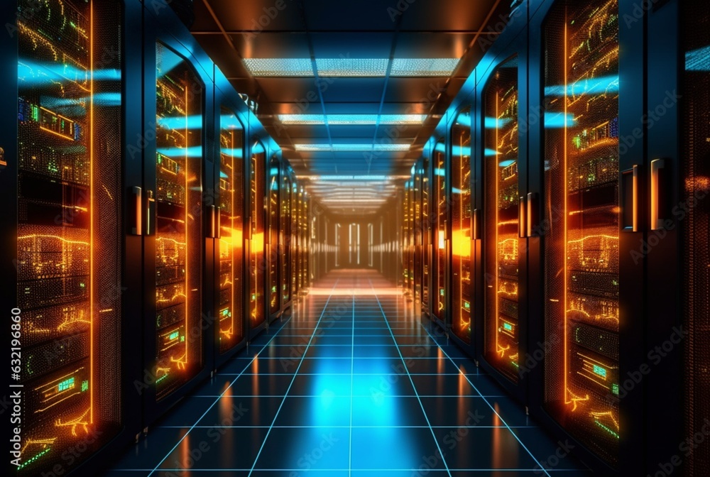 data center computer racks in network security services. generative ai data center computer racks in network security services. generative ai