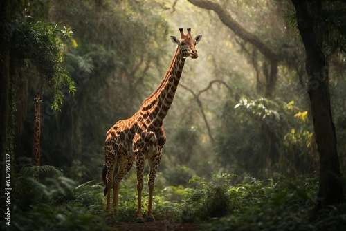 Wild Giraffe Deep Nature Jungle