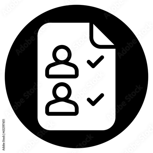 list glyph icon