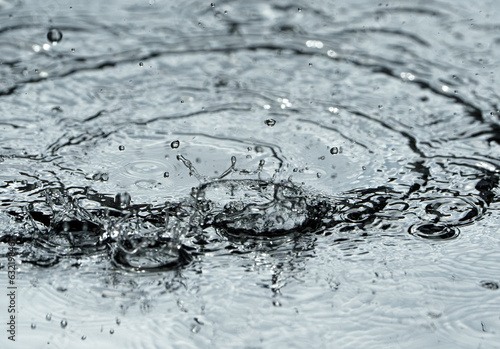 drops of water on a glass