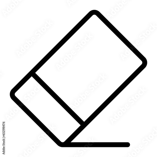 eraser line icon