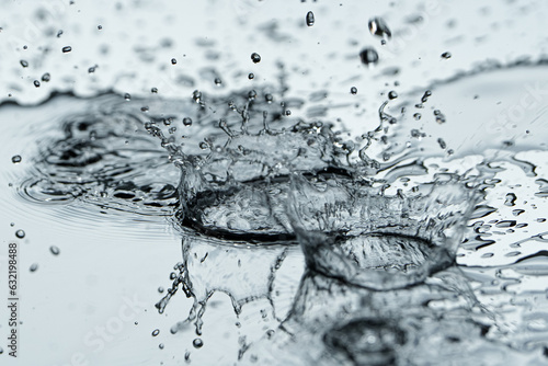 drops of water on a glass