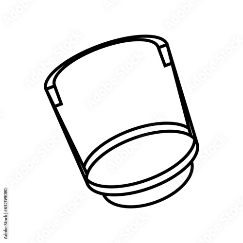 washing machine drum pulsator clean isolated isometric icon vector illustration eps