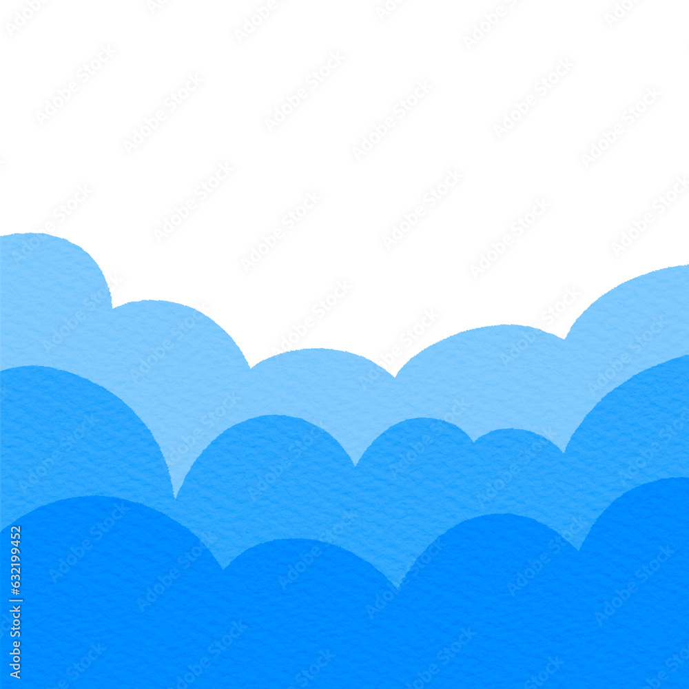 Blue sky with cloud paper texture wallpaper.