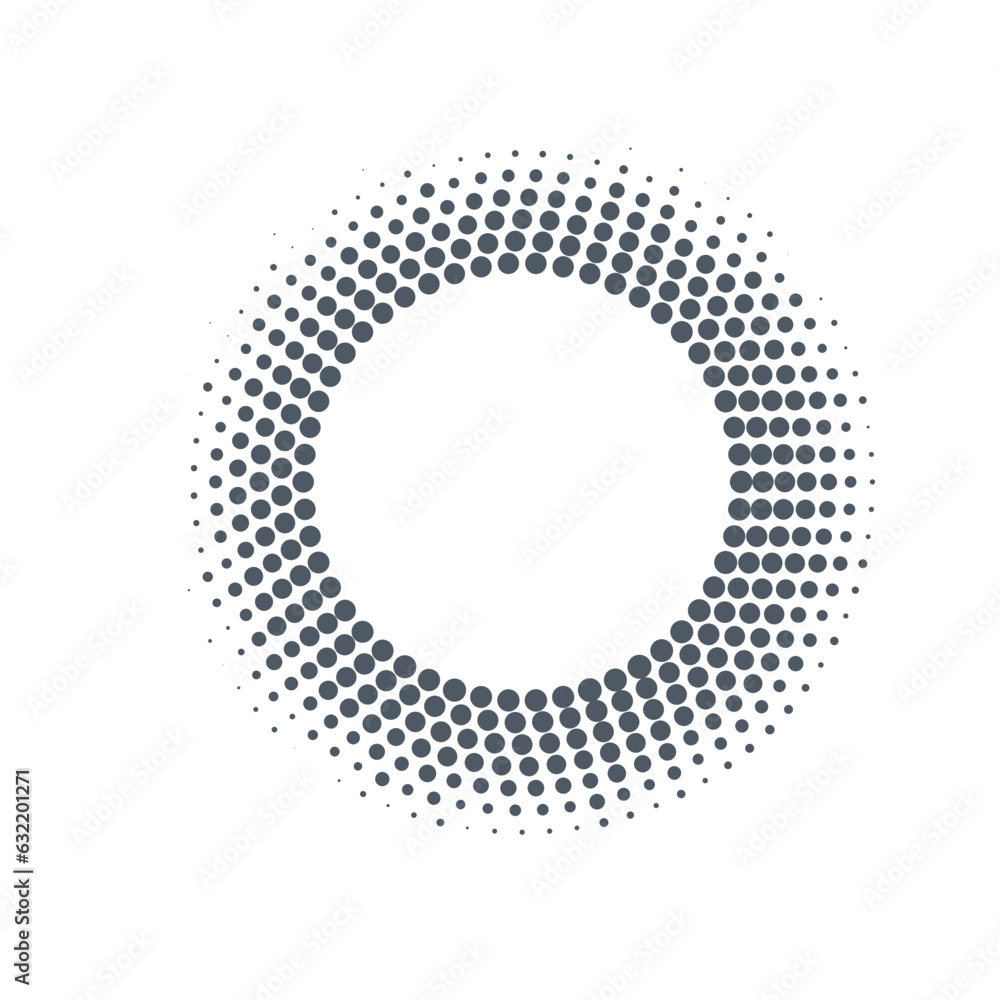 Dotted Circle Shape Dotted Circle Shape