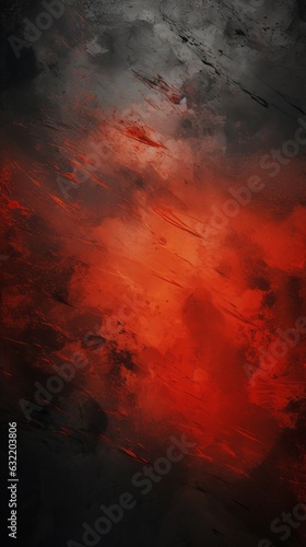 Dark black and red abstract texture background. Generative AI © ColdFire