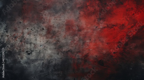 Dark black and red abstract texture background. Generative AI