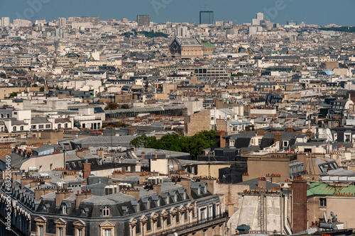 Paris, France, Cityscape, Rooftops, Buildings, Aerial View, High Angle,
