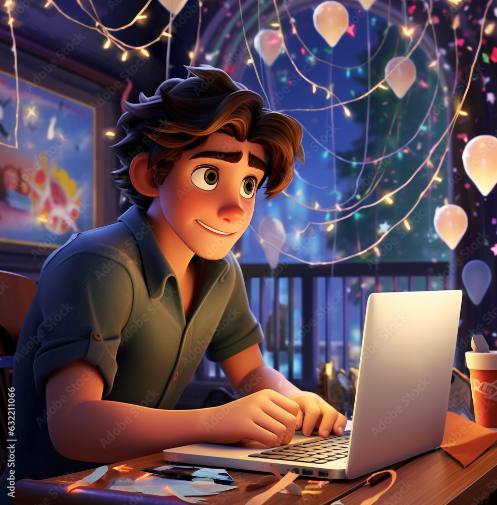A writer using the internet to publish their work, international internet day stock photos A writer using the internet to publish their work, international internet day stock photos