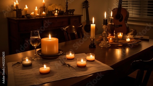 Cook a Homemade Candlelit Candlelight Dinner with Your Sweetheart, generative AI