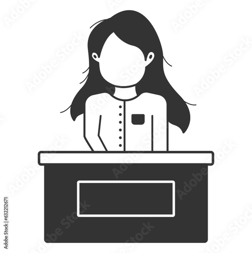 female presenter
