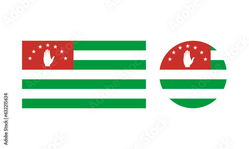 Vector Abkhazia flag