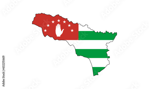 Vector Abkhazia flag