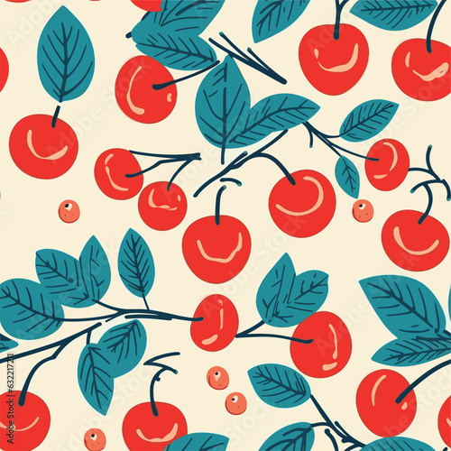 Seamless Colorful Cherries Pattern.

Seamless pattern of Cherries in colorful style. Add color to your digital project with our pattern!