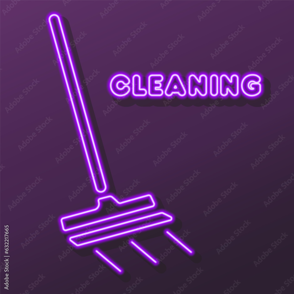 mop neon sign, modern glowing banner design, colorful modern design trends on black background. Vector illustration. mop neon sign, modern glowing banner design, colorful modern design trends on black background. Vector illustration.