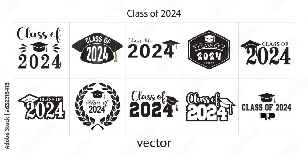 Class of 2024 eps scalable vector ten files 