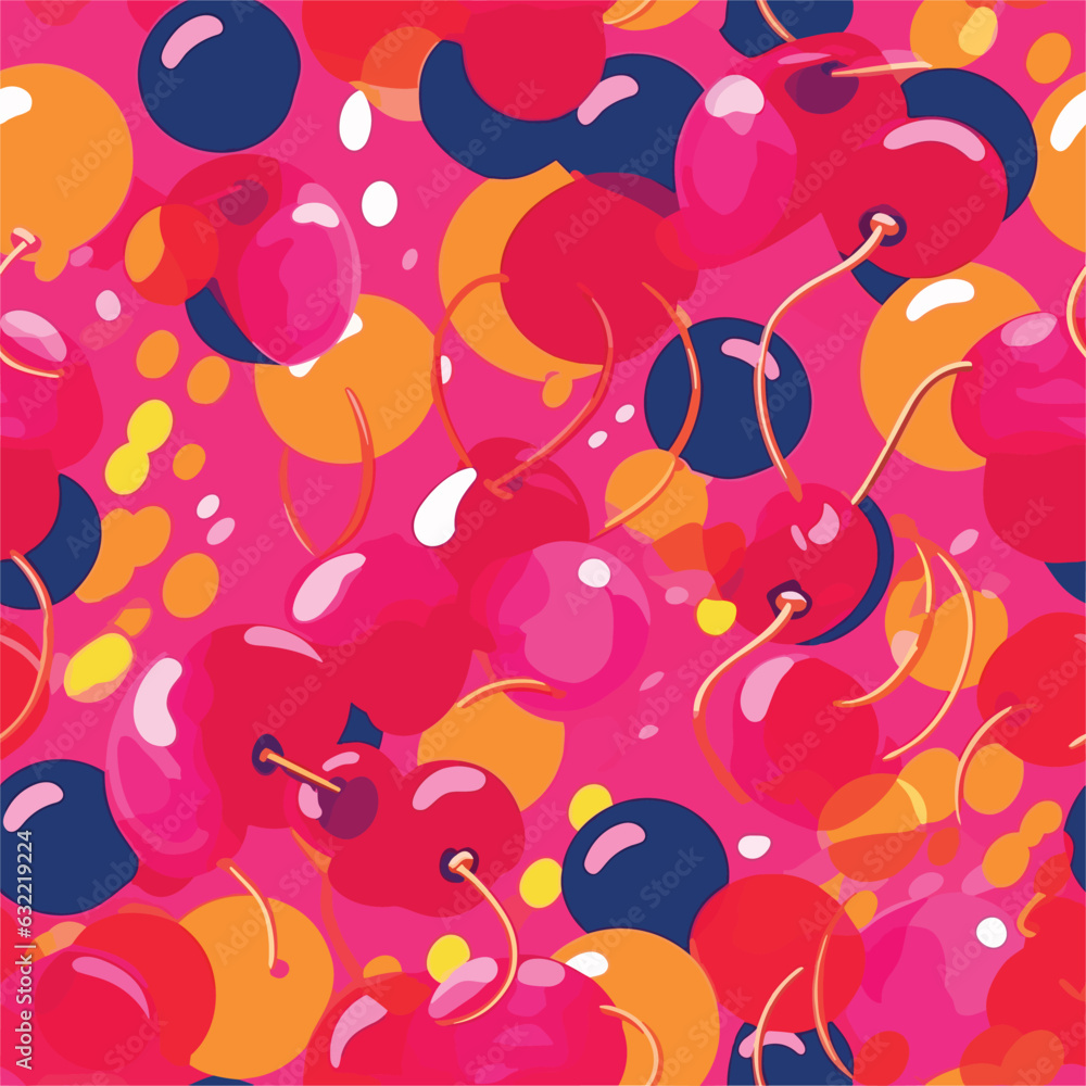 Seamless Colorful Cherries Pattern.

Seamless pattern of Cherries in colorful style. Add color to your digital project with our pattern!