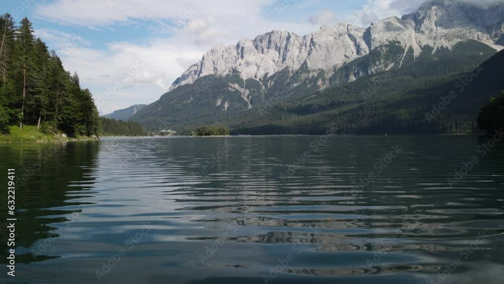 Bavarian Mountain and lake scenery during vacation time Bavarian Mountain and lake scenery during vacation time