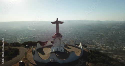 Aerial view of the Cristo Rei Huila Province Lubango Angola photo