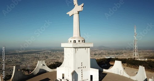 Aerial view of the Cristo Rei Huila Province Lubango Angola photo