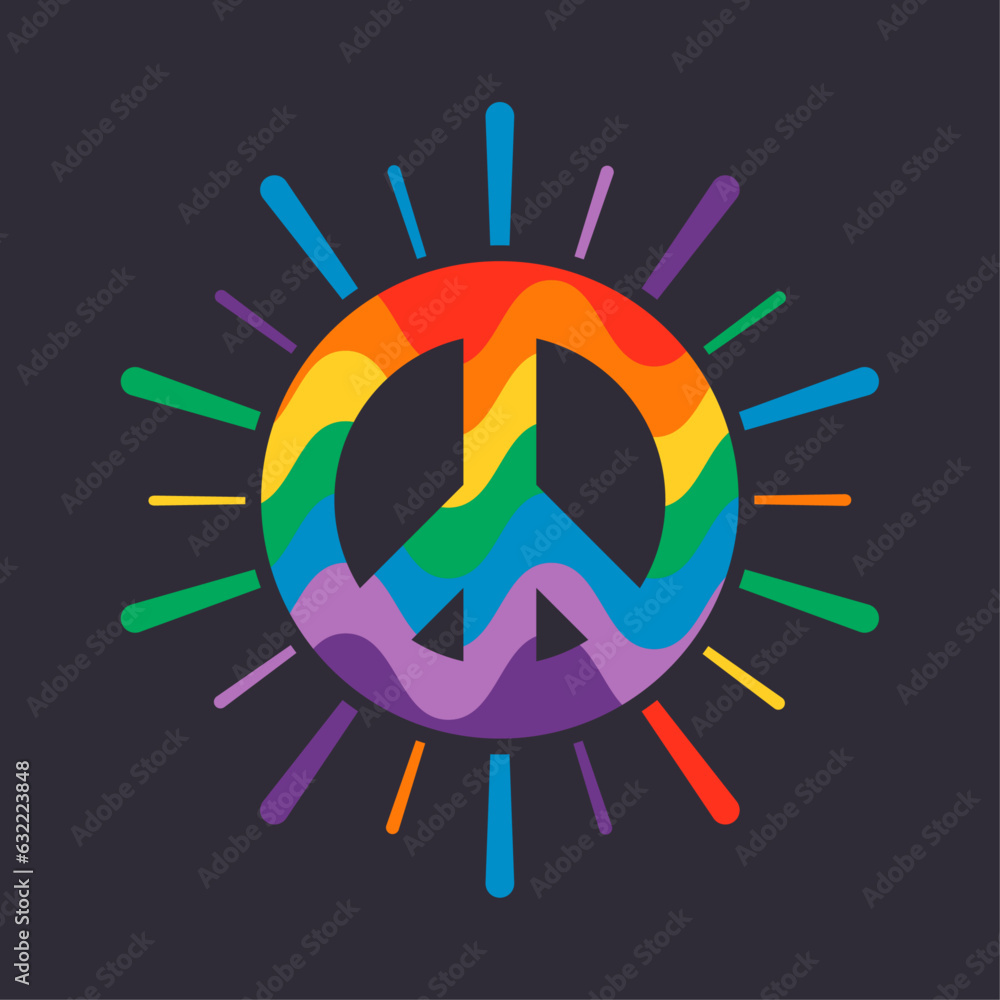 Colorful symbol of peace